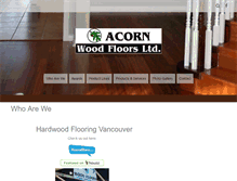 Tablet Screenshot of acornwoodfloors.com